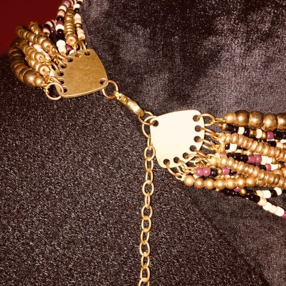 PRICE IS FIRM! VINTAGE 14-Strand Beaded Necklace - Picture 6 of 8